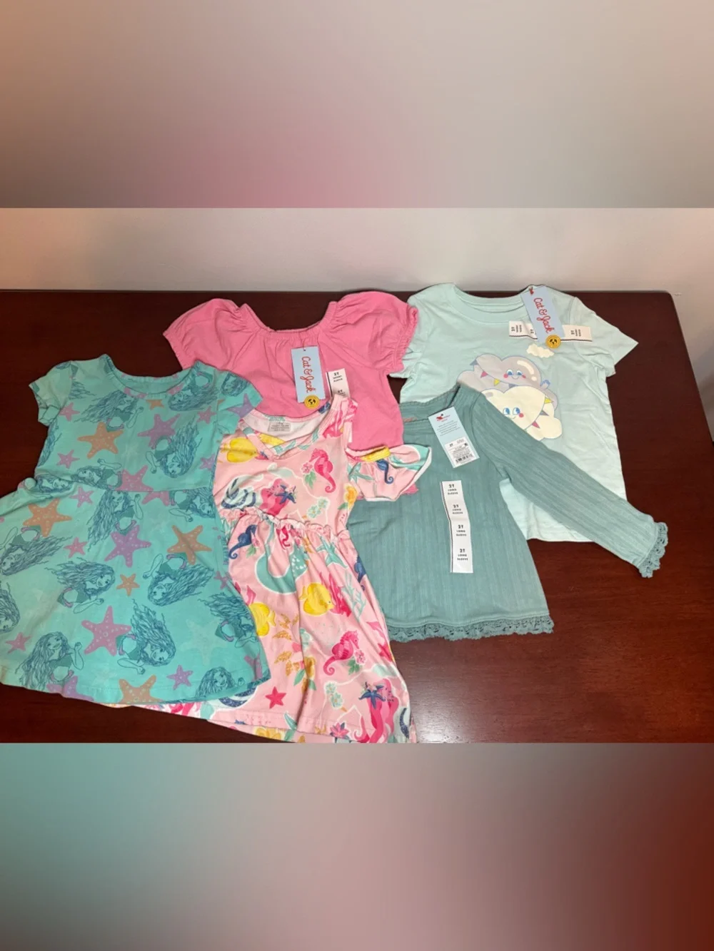 Toddler Girls 2T Clothing Bundle Cat & Jack Dresses Tops NWT and Preloved Cute